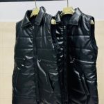 پافر چرم مشکی