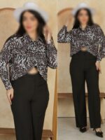 شومیز گره  ای نگیندار - Image 2