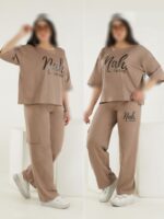 تیشرت باکسی و شلوار جیبدار آرش
