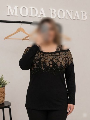 IMG_20260531_151201_136 بلوز نخی نگین پلنگی - Image 1