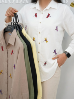 شومیز گلدوزی سنجاقک