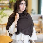 شال ساده رنگی اسلپ