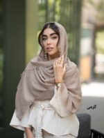 شال ساده رنگی اسلپ - Image 5