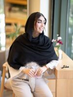 شال ساده رنگی اسلپ - Image 2