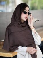 شال ساده رنگی اسلپ - Image 5