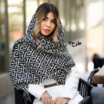 شال پلیسه لمه دار برشکا