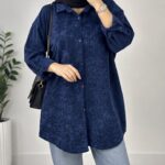 شومیز مخمل کبریتی زنانه